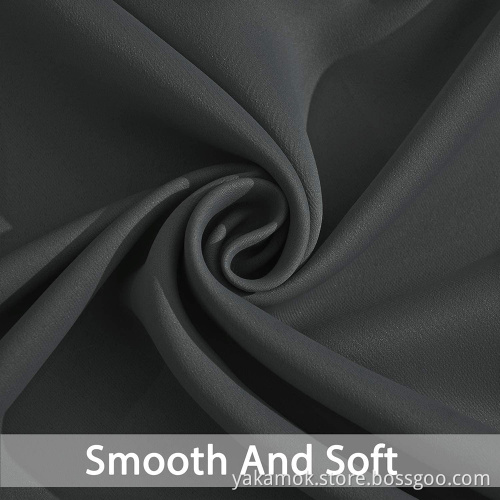 Dark Grey Sliding Door Curtains